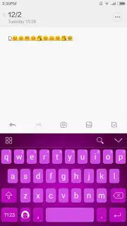 Lavender iKeyboard Theme Screenshot 3