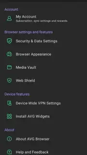 AVG Browser Screenshot 2