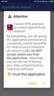 Taiwan VPN -Plugin for OpenVPN Screenshot 2