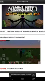 Mods Minecraft PE PRO Screenshot 1