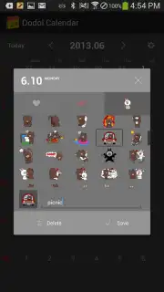 dodol Calendar Widget Screenshot 2