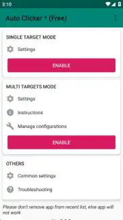 Auto Clicker - Automatic tap Screenshot 1