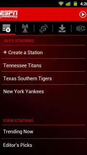 ESPN Radio Screenshot 3