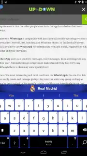 Real Madrid Official Keyboard Screenshot 1