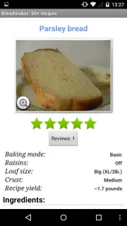 Breadmaker: 50 Recipes Screenshot 3