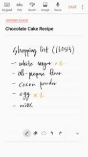 Samsung Notes Screenshot 3