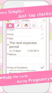 LadysCalendar Free (Period) Screenshot 5