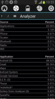 Battery Drain Analyzer Screenshot 2