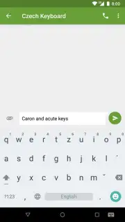 Czech Diacritic Keyboard Screenshot 2