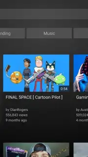 YouTube for Android TV Screenshot 1