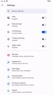 Opera Browser Screenshot 4