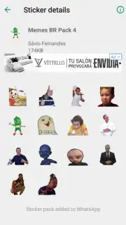 Brazil Funny Memes - Stickers Whatsapp Screenshot 1