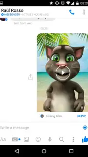 Talking Tom for Messenger Screenshot 3