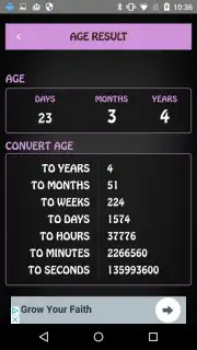 Age Calculator offline pro Screenshot 3