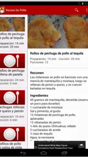 Receta De Pollo Screenshot 1
