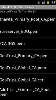Android Certificate Installer Screenshot 4