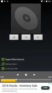 Default Music Player Screenshot 4