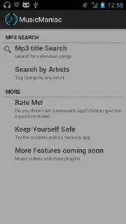 Music Maniac - Mp3 Downloader Screenshot 1