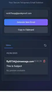 TempMail PRO Screenshot 1
