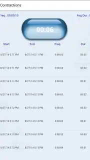 Contracciónes Screenshot 1