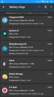 WhatsRunning Demo Screenshot 1