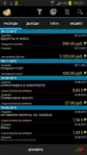 Family budget Screenshot 1