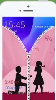 Love me ZipperLock Screenshot 2
