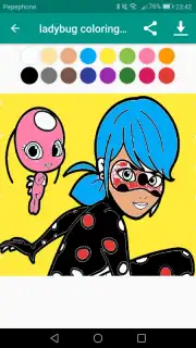 Coloring Ladybug & Blackcat Screenshot 4