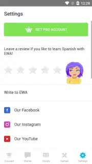 EWA: Learn English & Spanish Language Screenshot 12