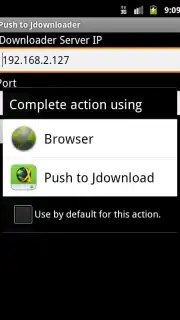 Push to JDownloader V1.2 Screenshot 1
