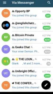 Via Messenger - Unofficial Telegram App Screenshot 9