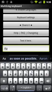 MultiLing Keyboard Screenshot 7