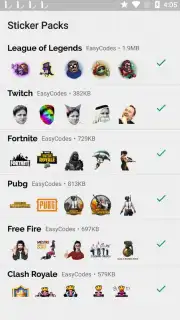 WAStickerApps - Games stickers for Whatsapp Screenshot 1