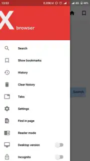 X Web Browser Screenshot 5