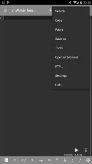 anWriter Free HTML Editor Screenshot 2