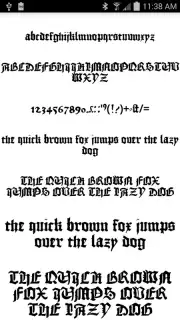 Gothic Fonts 50 Screenshot 2