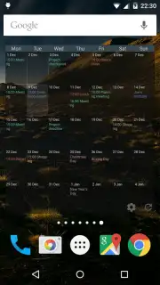 Touch Calendar Free Screenshot 1