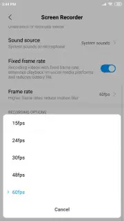 MIUI Screen recorder Screenshot 4