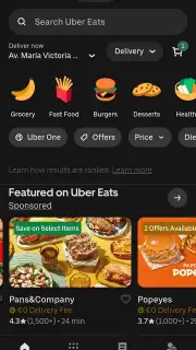 Uber Eats Screenshot 5