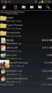 AndroZip File Manager Screenshot 4