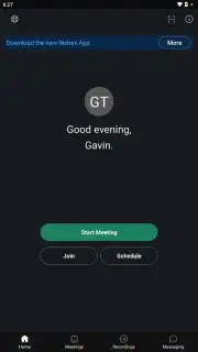 WebEx Meetings Screenshot 1