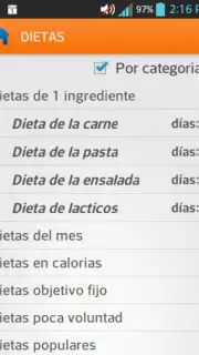 Diets for losing weight Screenshot 2