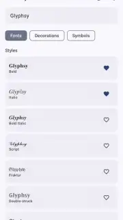 Glyphsy – Stylish Keyboard Screenshot 2