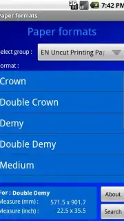 Paper Formats Screenshot 4
