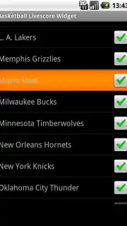 Basketball Livescore Widget Screenshot 10