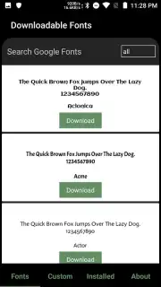 GxFonts - Custom fonts for Samsung Galaxy Screenshot 3