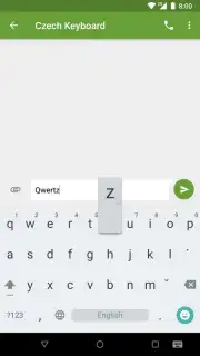 Czech Diacritic Keyboard Screenshot 1