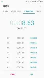 Samsung Clock Screenshot 4