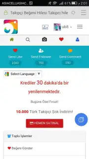 Takipci 750 Screenshot 2