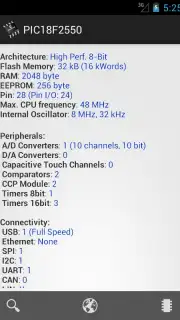 PICmicro Database Screenshot 6